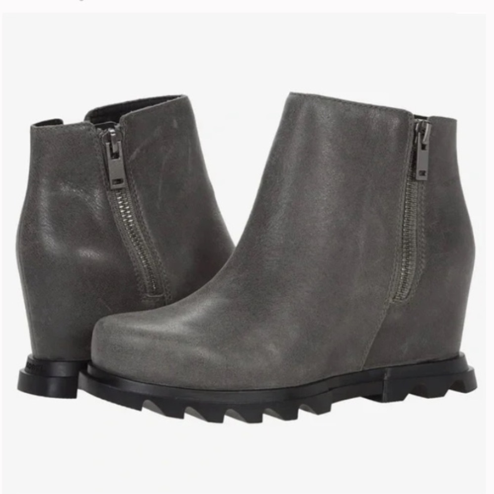 NWB Sorel Women’s Joan Of Arctic Quarry Wedge lll Zip Boot Size 7. - Picture 2 of 11